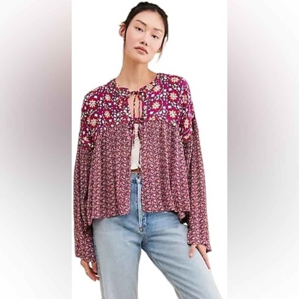 Free People Malia Babydoll Jacket, XS